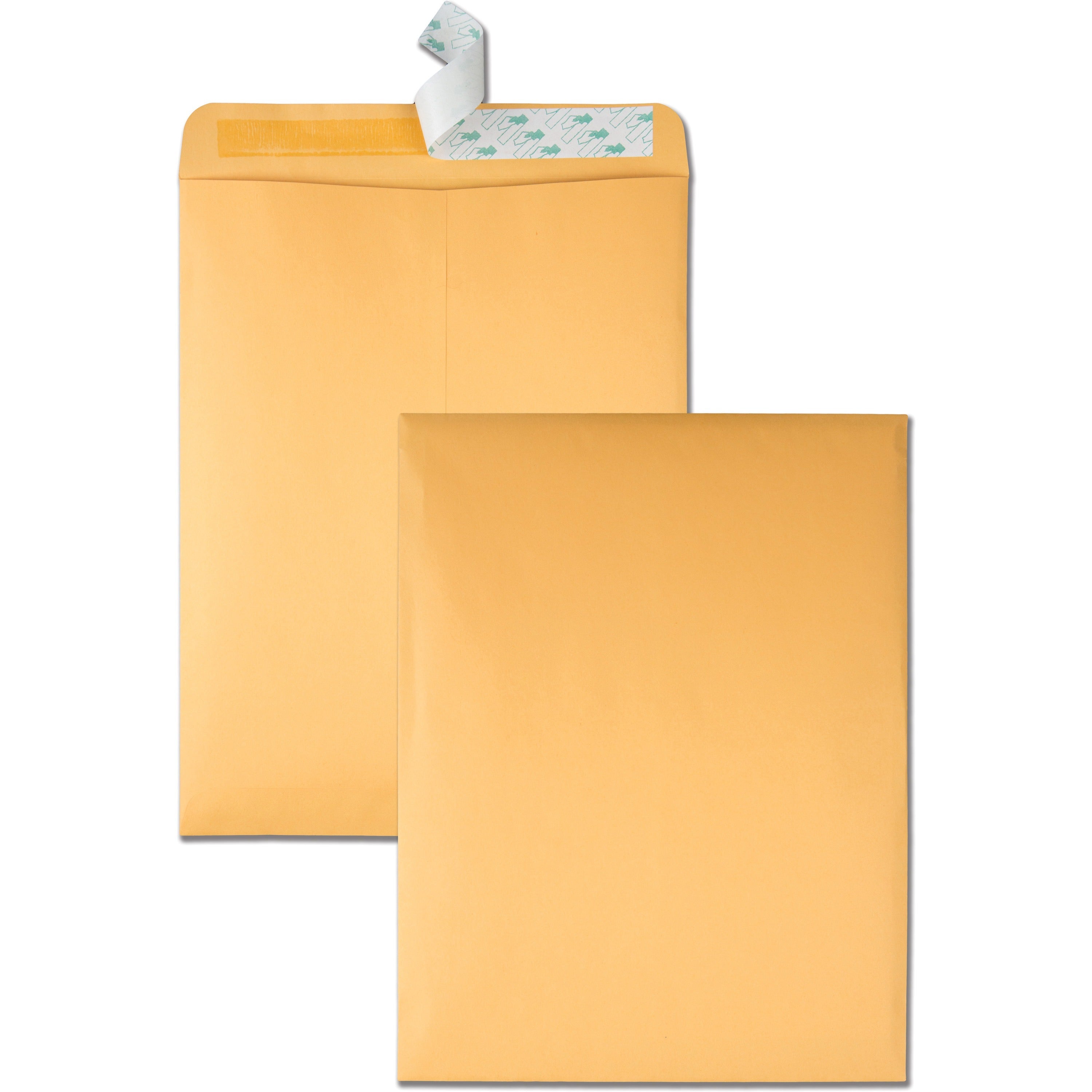Quality Park 10 x 13 Hi Bulk Catalog Envelopes with Self-Seal Closure - Catalog - 10" Width x 13" Length - 24 lb - Peel & Seal - Brown Kraft - Kraft - 250 / Carton