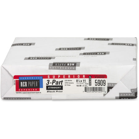 NCR Paper Superior 3-part Straight Carbonless Paper - White - Front