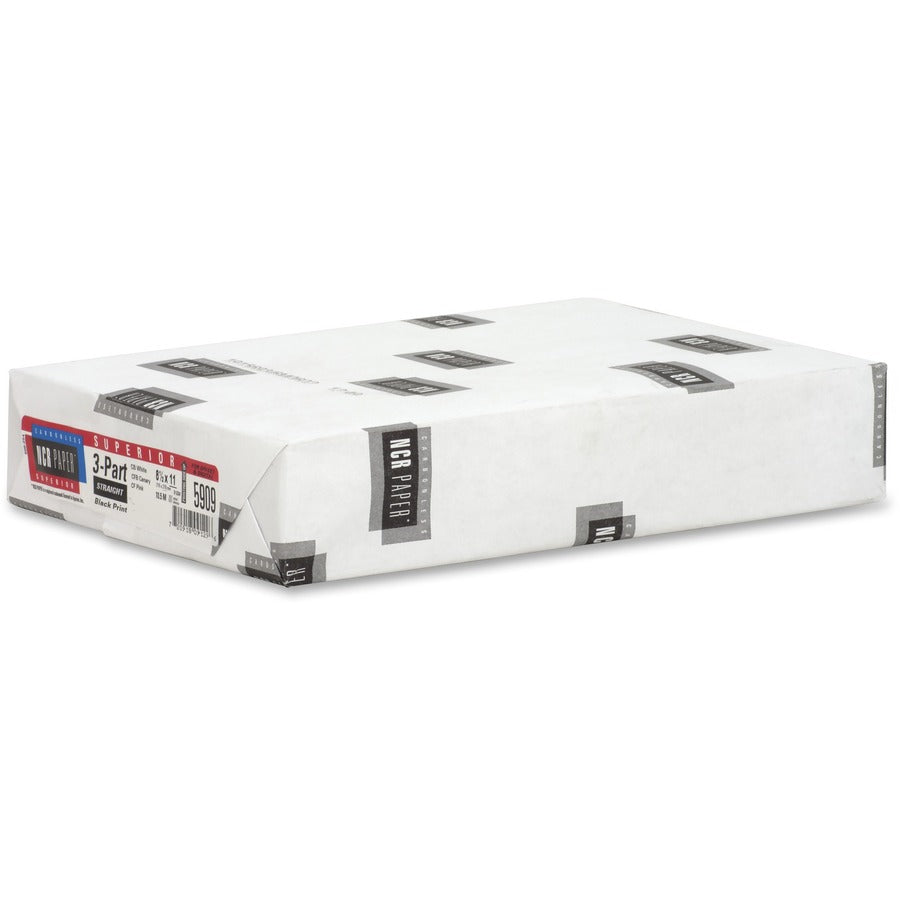 NCR Paper Superior 3-part Straight Carbonless Paper - White - Left