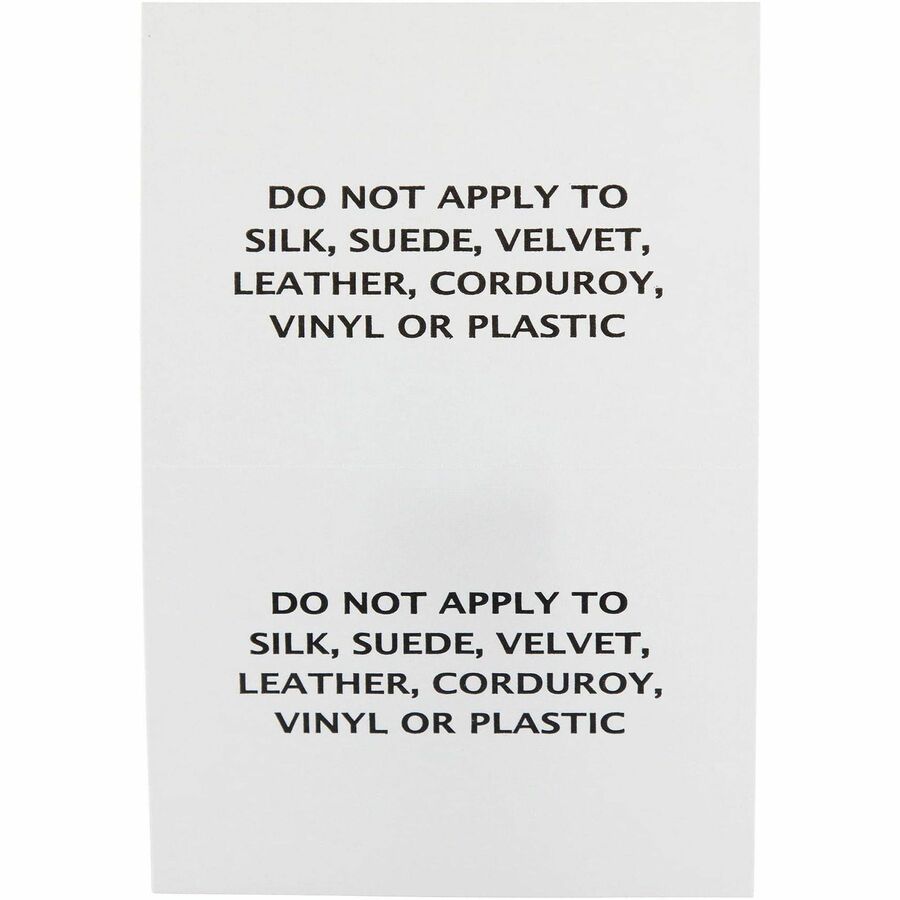 SICURIX Green Border Adhesive Badges 2 Per Sheet 100 Pack White - Rear