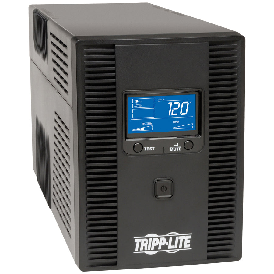 Tripp Lite series OmniSmart OMNI1500LCDT 1500VA Tower UPS - Tower - 8 Hour Recharge - 110 V AC Input - 120 V AC Output - USB - 10 x NEMA 5-15R Receptacle(s)