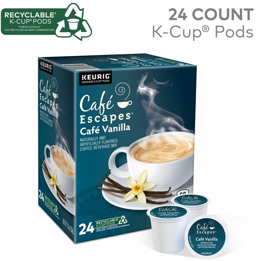 Caf&eacute; Escapes&reg; K-Cup, Pod Cafe Vanilla Coffee - Alternate-Image6