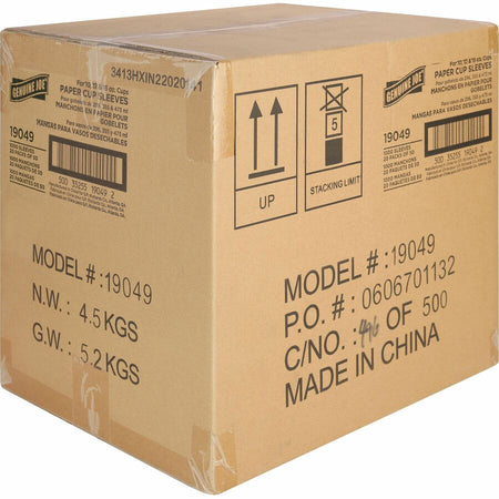 Genuine Joe Protective Corrugated Cup Sleeves - Alternate-Image1