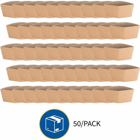 Genuine Joe Protective Corrugated Cup Sleeves - Alternate-Image5