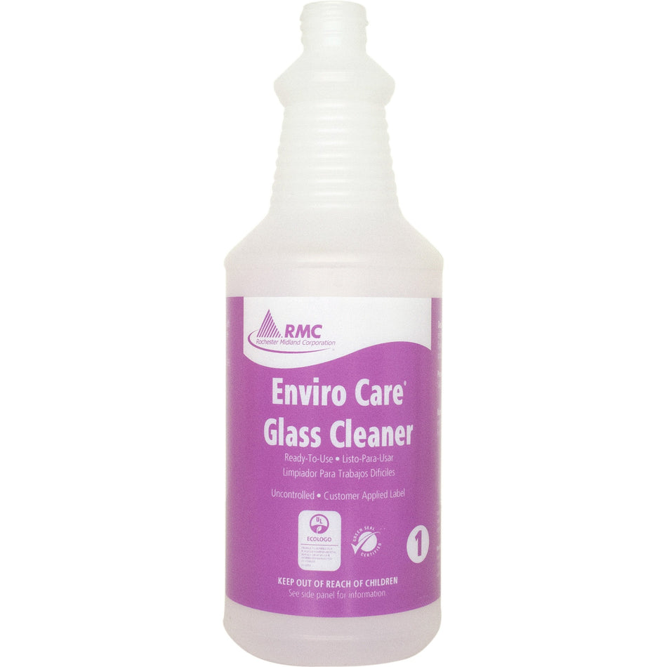 RMC Glass Cleaner Spray Bottle - Frosted Clear - Plastic - 1 Each