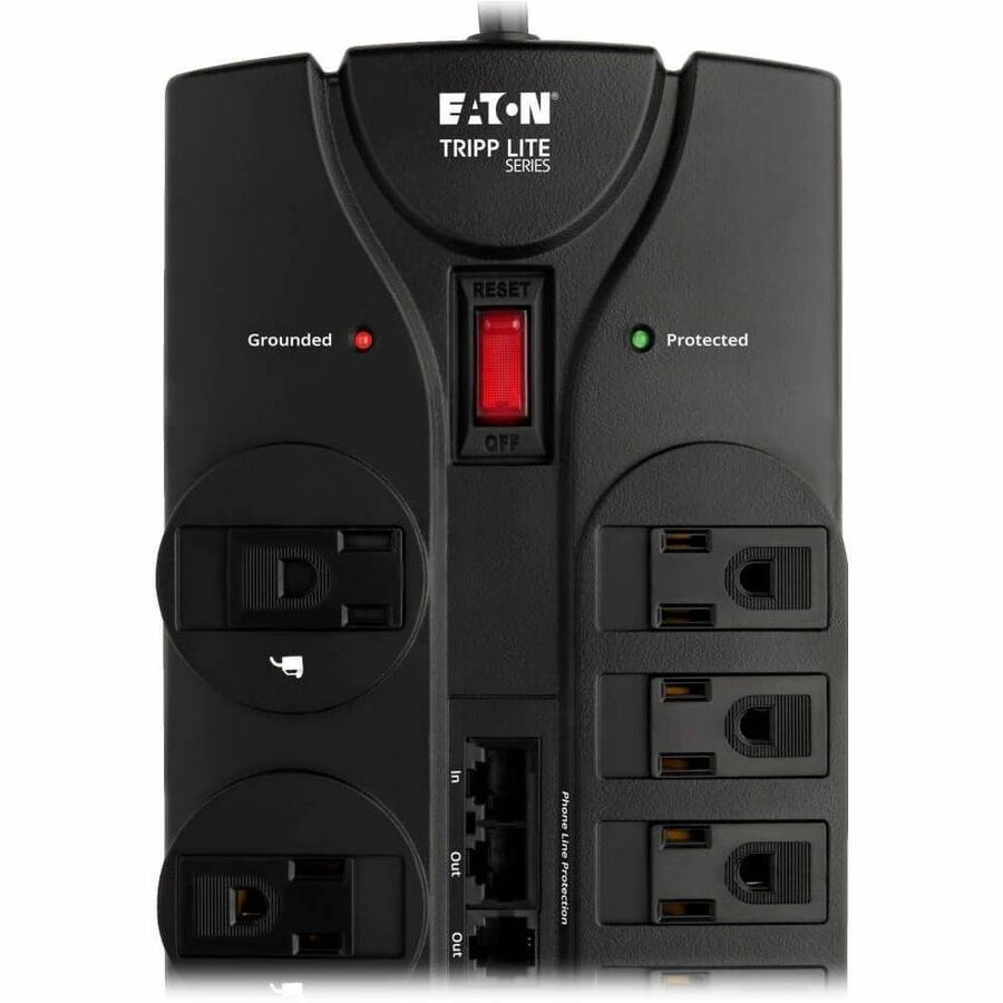 Tripp Lite series Protect It! Surge Suppressor - NEMA 5-15P - 12 x NEMA 5-15R - 1800 VA - 2880 J - 120 V AC Input - 216 kA - Cable Modem/DSL/Fax/Phone, Coaxial Cable Line, Ethernet, Telecommunication - 8 ft