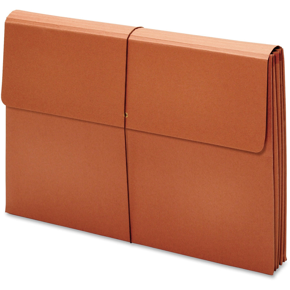 Pendaflex Tabloid Recycled File Wallet - 11" x 17" - 875 Sheets Capacity - 3 1/2" Expansion - 19 pt. - Brown - Heavy Duty, Elastic Closure, Durable, Reinforced Gusset - 10% Recycled - 1 Each