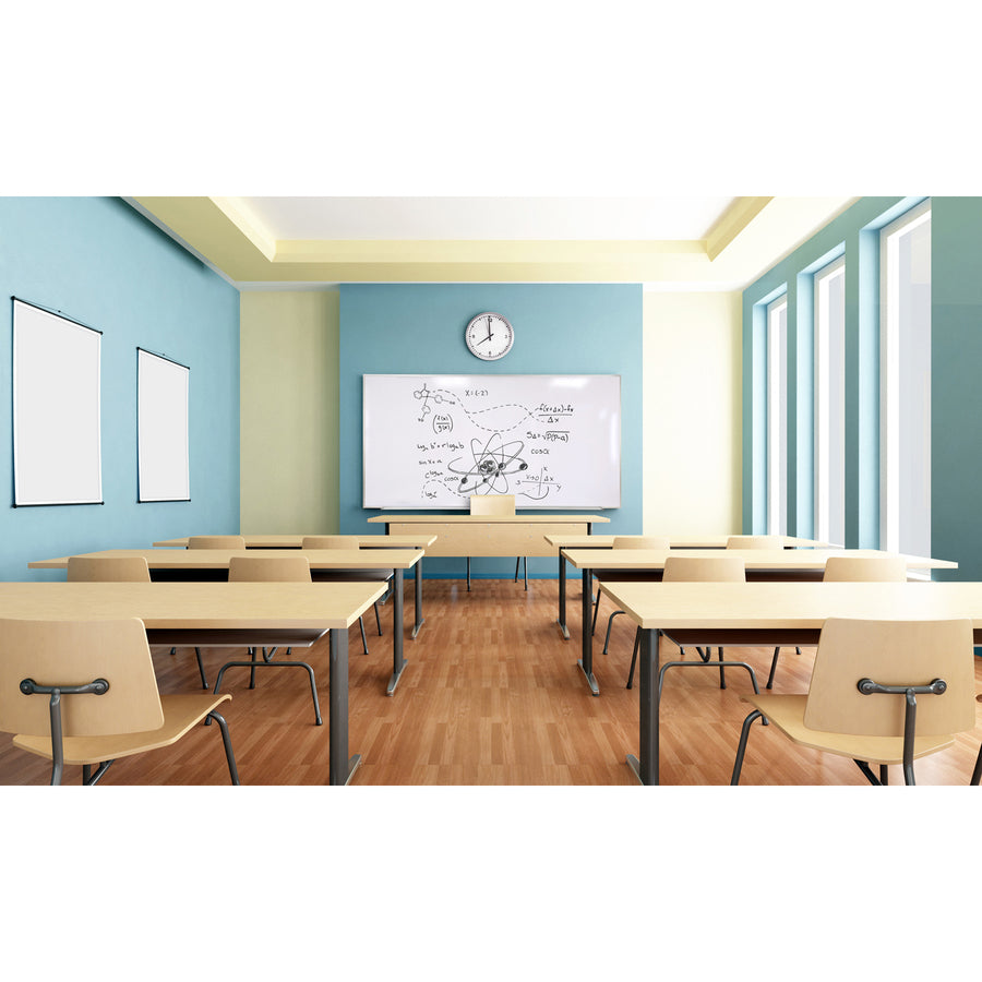 Ghent 24" x 36" Aluminum Frame Magnetic Whiteboard with 1 Marker - 36" (3 ft) Width x 24" (2 ft) Height - White Porcelain Surface - Aluminum Frame - Magnetic - Scratch Resistant, Dent Resistant, Stain Resistant - 1 Each