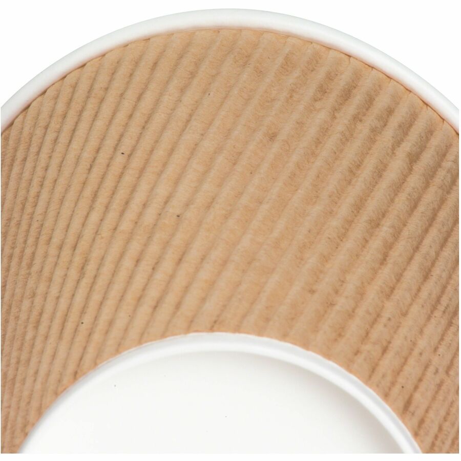 Genuine Joe 12 oz Rippled Hot Cups - Bottom