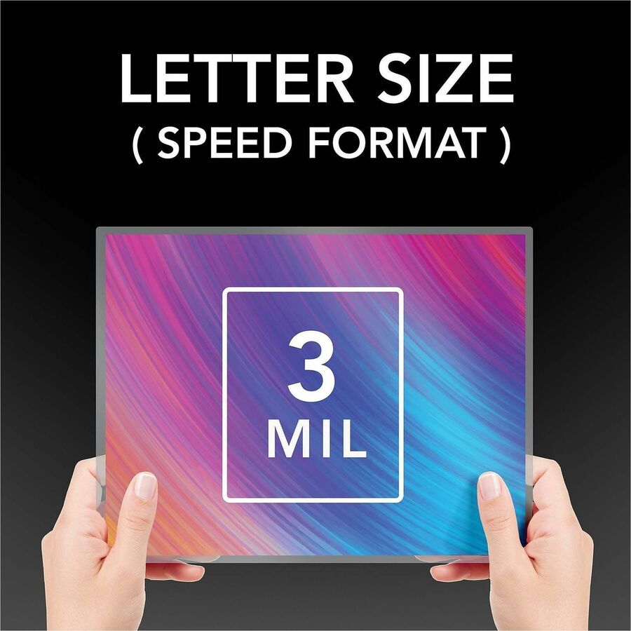 GBC Fusion EZUse Laminating Pouches - Letter Size 3 mil - Glossy Finish - 100/Box