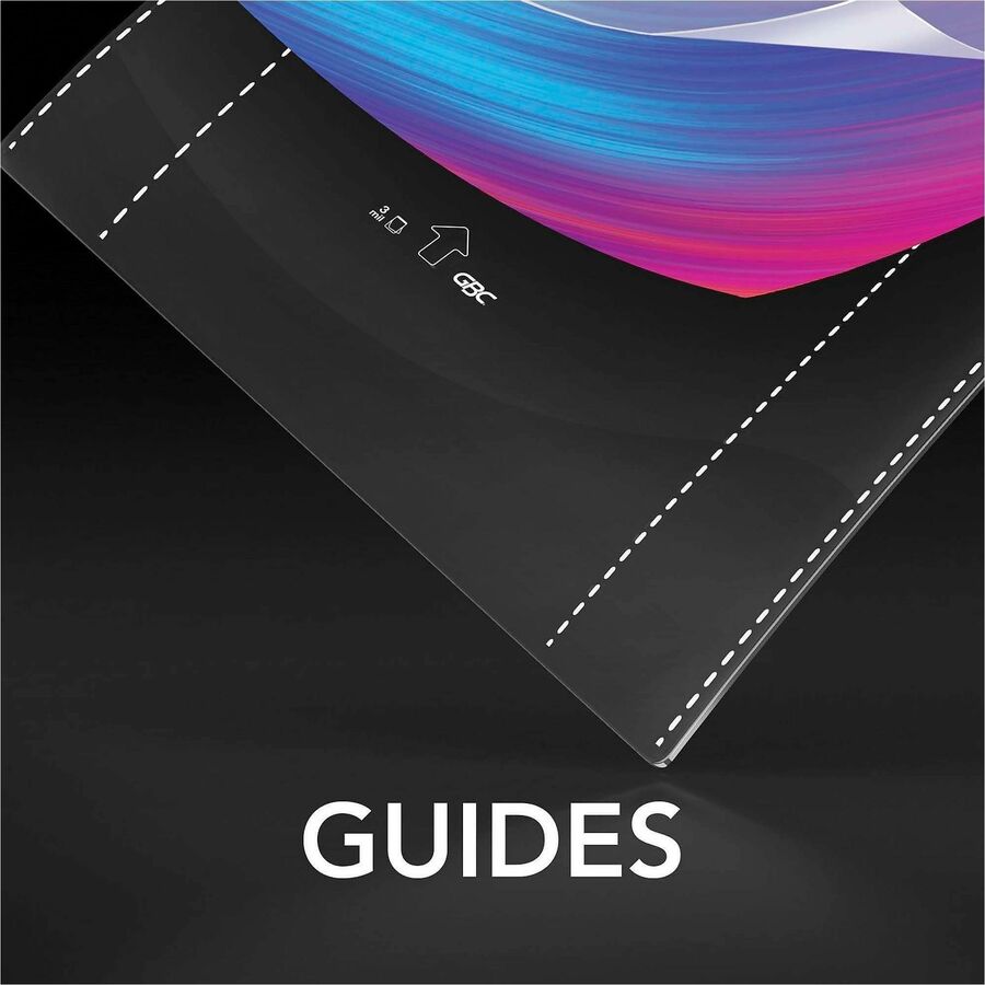 GBC Fusion EZUse Laminating Pouches - Sheet Size Supported: Menu - Laminating Pouch/Sheet Size: 5 mil Thickness - Glossy - for Document - UV Resistant, Durable, Fade Resistant - Clear - 100 / Box
