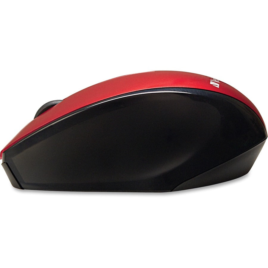 Verbatim Wireless Multi-trac LED Optical Mouse - Blue Optical - Wireless - Radio Frequency - 2.40 GHz - Red - USB 2.0 - Scroll Wheel - 3 Button(s) - 1 Each