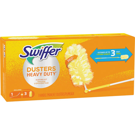 Swiffer 360 Dusters Extender Kit - 36" Handle Length - Plastic Handle - White - 1 Kit