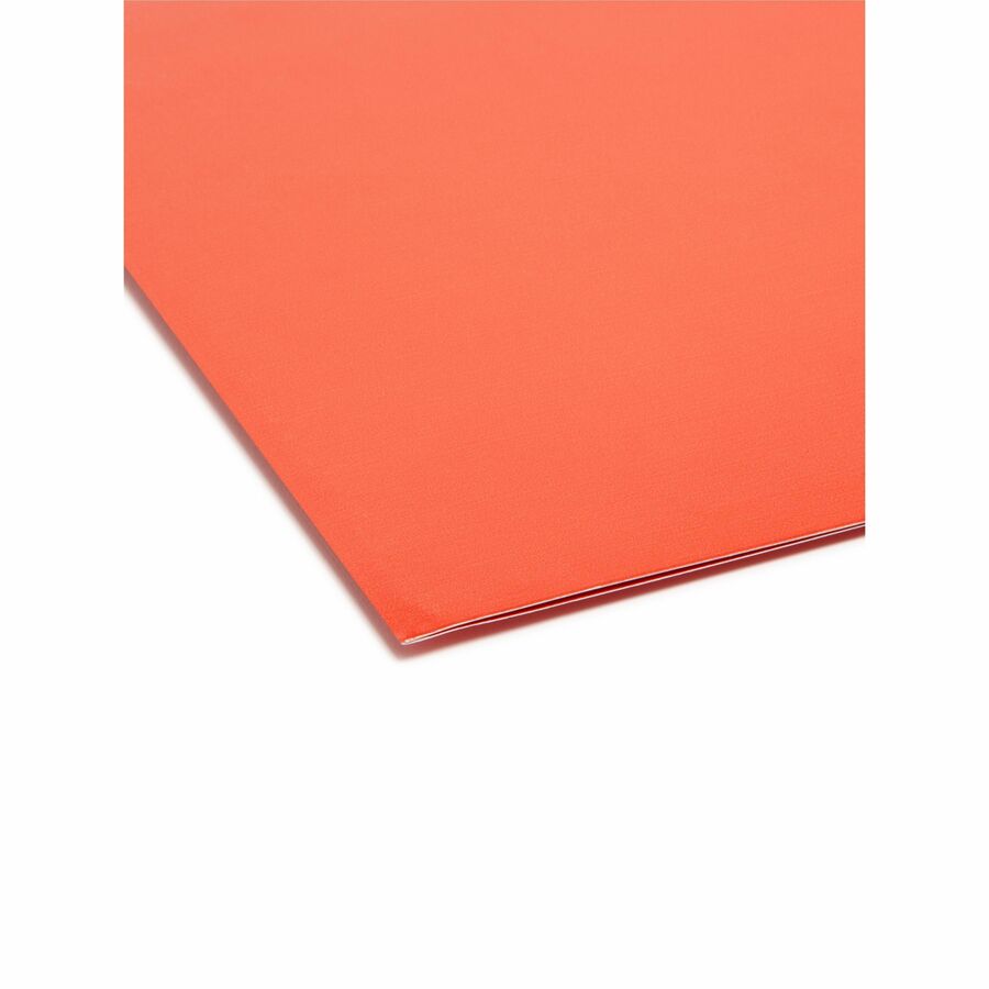 Smead Organized Up Letter Organizer Folder - 8 1/2" x 11" - 25 Sheets Capacity - Assorted Tab Position - 14 pt. - Fuchsia, Orange, Green - Dual Tab, Heavyweight, Durable, Water Resistant, Closed Sides - 6 / Pack