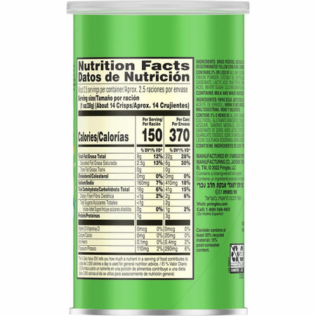 Pringles Keebler Sour Cream & Onion Potato Crisps - Right