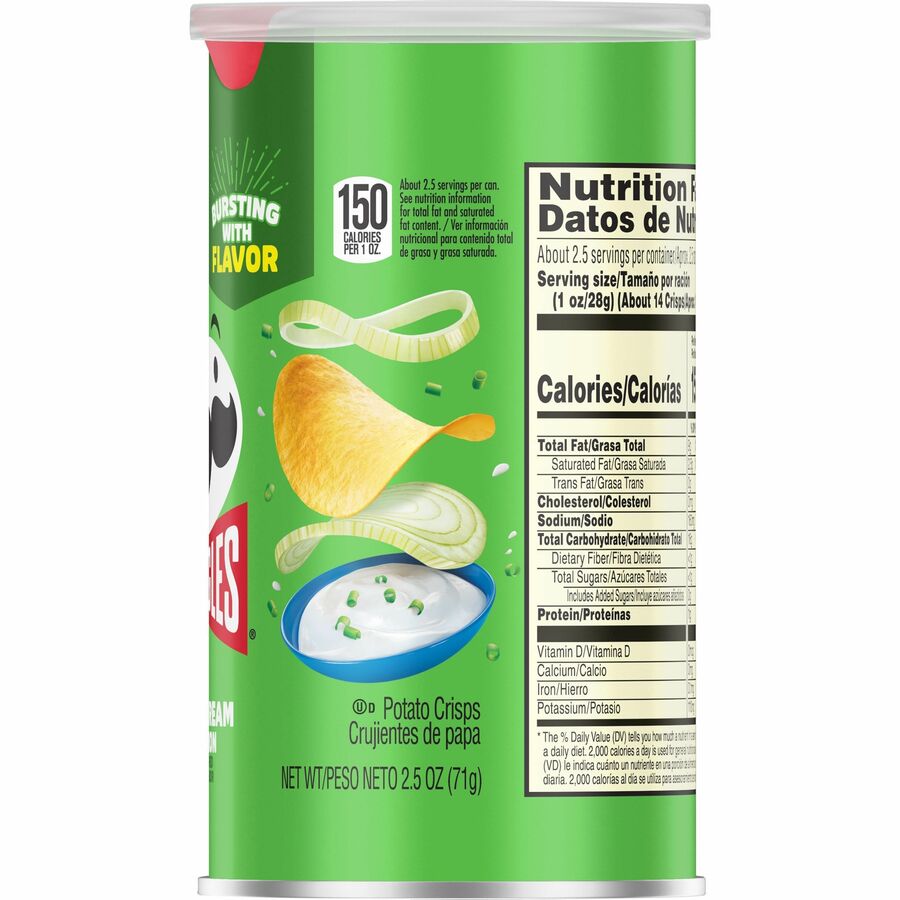 Pringles Keebler Sour Cream & Onion Potato Crisps - Left