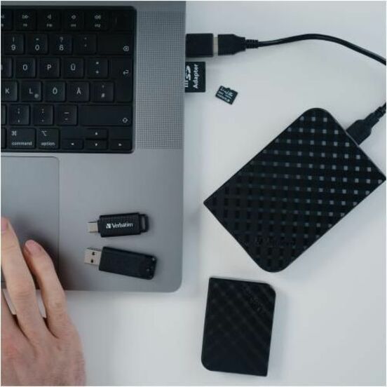 Verbatim 64 GB Class 10/UHS-I (U1) V10 microSDXC - 1 Each - TAA Compliant - 90 MB/s Read - Lifetime Warranty