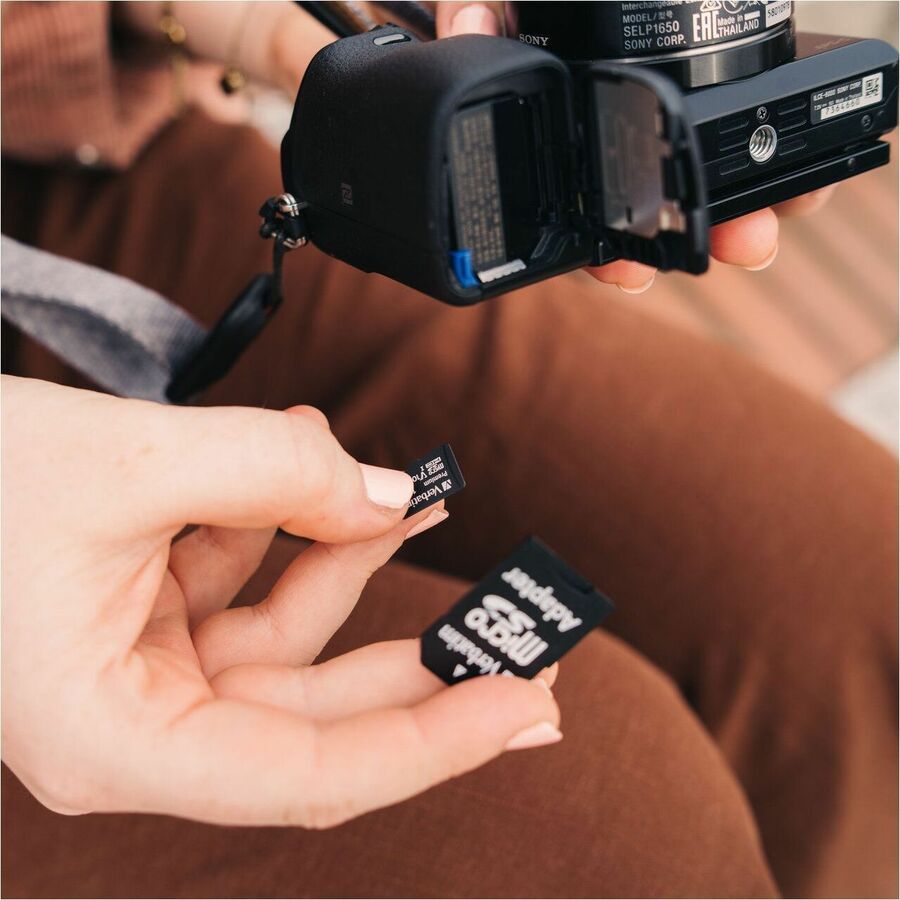 Verbatim 64 GB Class 10/UHS-I (U1) V10 microSDXC - 1 Each - TAA Compliant - 90 MB/s Read - Lifetime Warranty