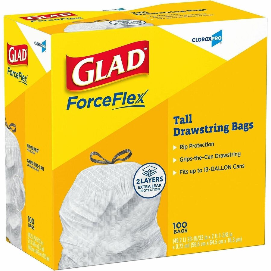 Glad ForceFlex Tall Kitchen Drawstring Trash Bags - Alternate-Image7