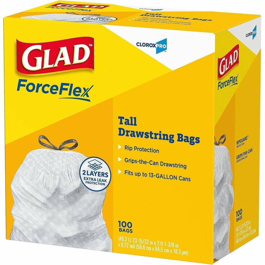 Glad ForceFlex Tall Kitchen Drawstring Trash Bags - Alternate-Image8