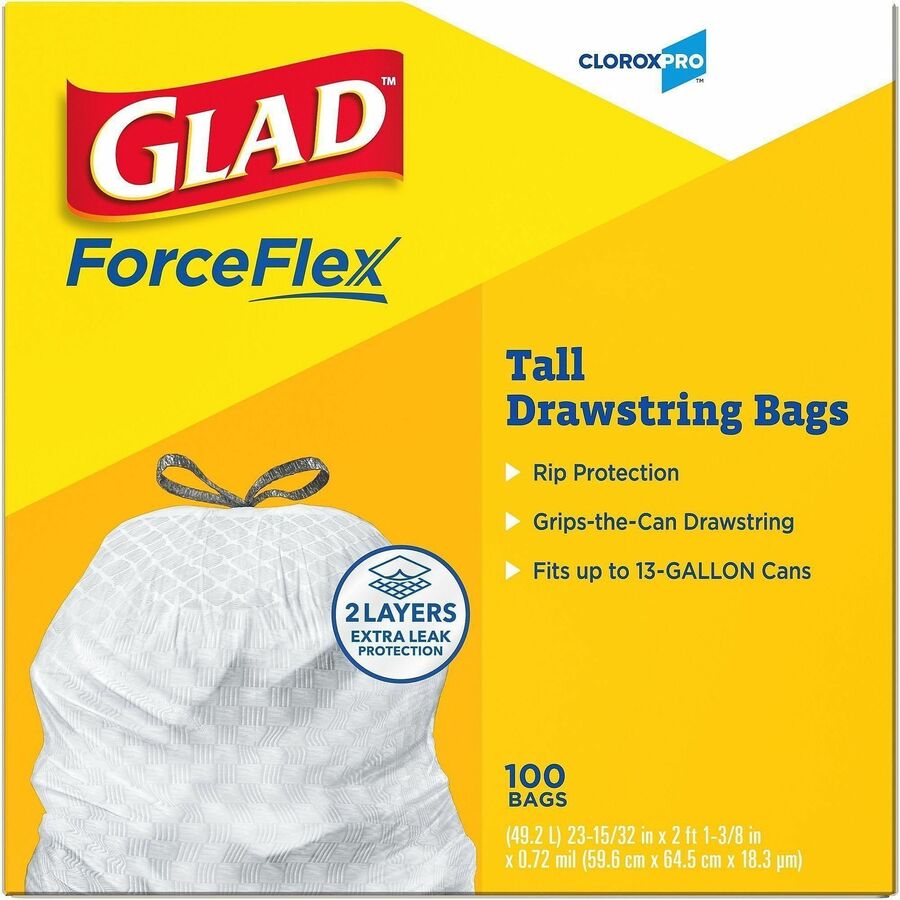 Glad ForceFlex Tall Kitchen Drawstring Trash Bags - Alternate-Image2