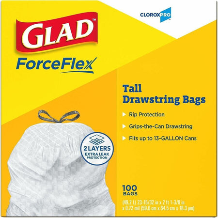 Glad ForceFlex Tall Kitchen Drawstring Trash Bags - Alternate-Image2
