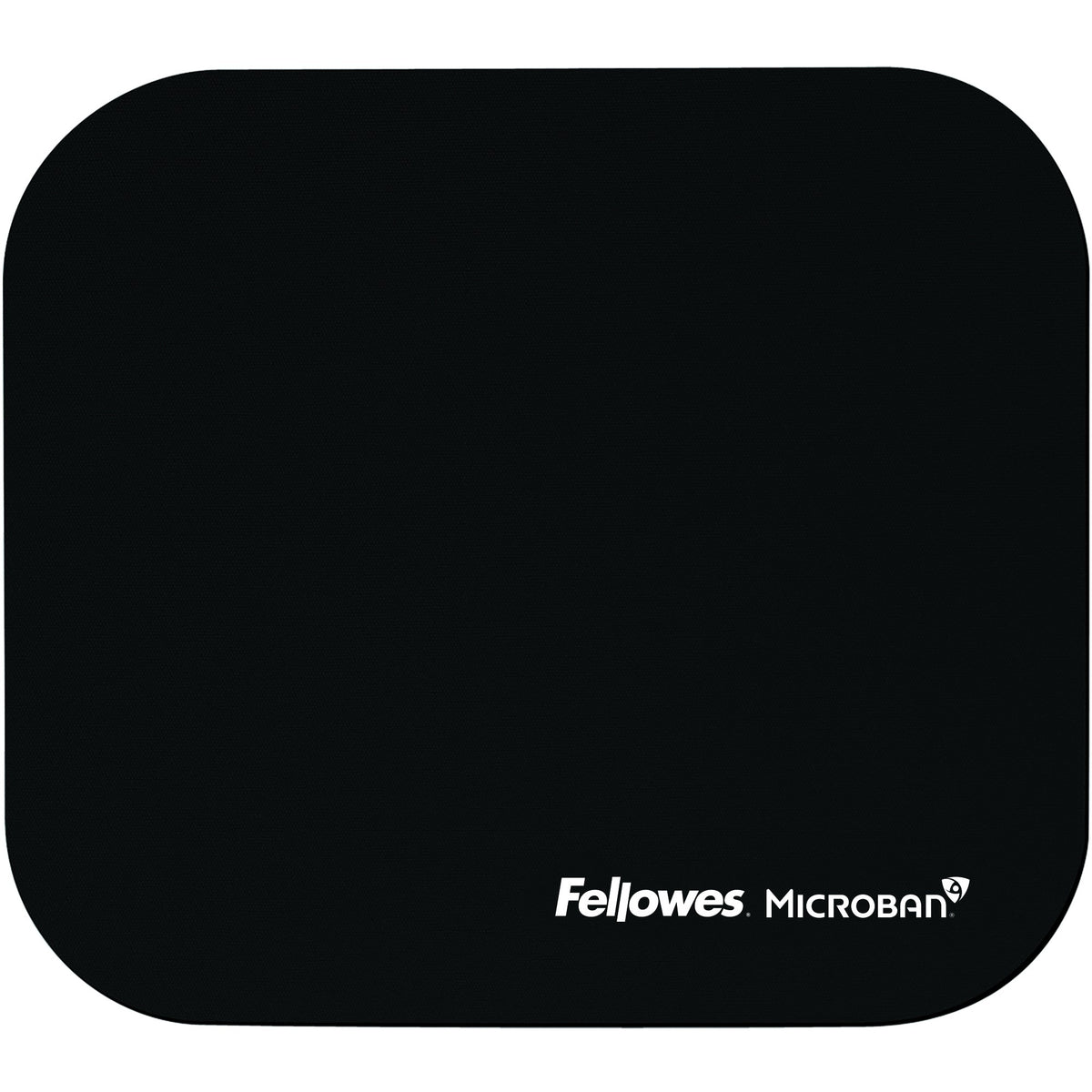 Fellowes Microban Mouse Pad - 8" Height x 9" Width x 0.13" Depth - Black - Rubber - Tear Resistant, Wear Resistant, Skid Proof - 1 Each - TAA Compliant