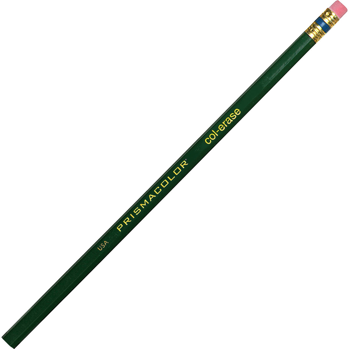 Prismacolor Col-Erase Colored Pencils - Green Lead - Green Barrel - 1 Dozen