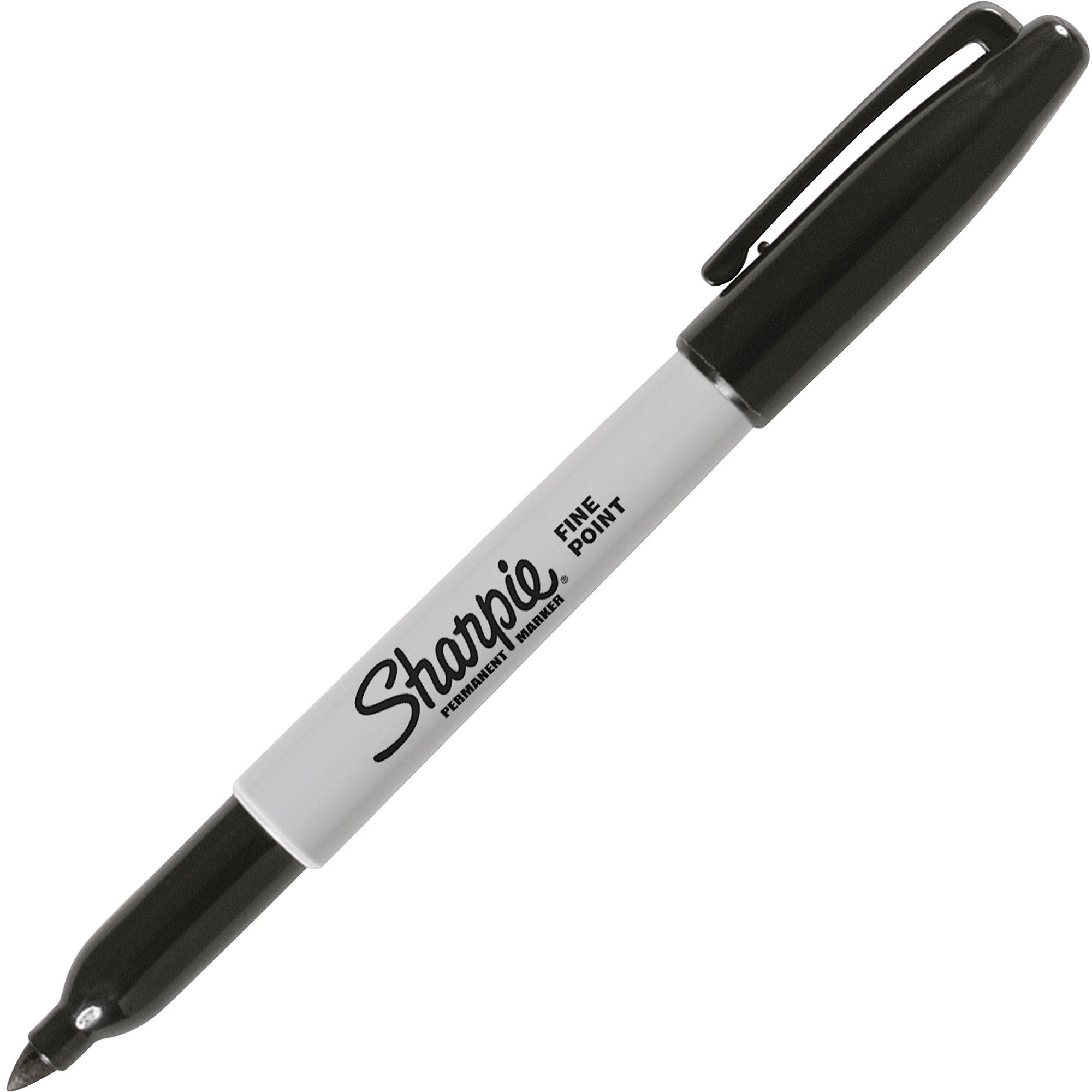 Sharpie Fine Point Permanent Ink Marker - Fine Marker Point - Black Ink - Alcohol Based - 1 Each