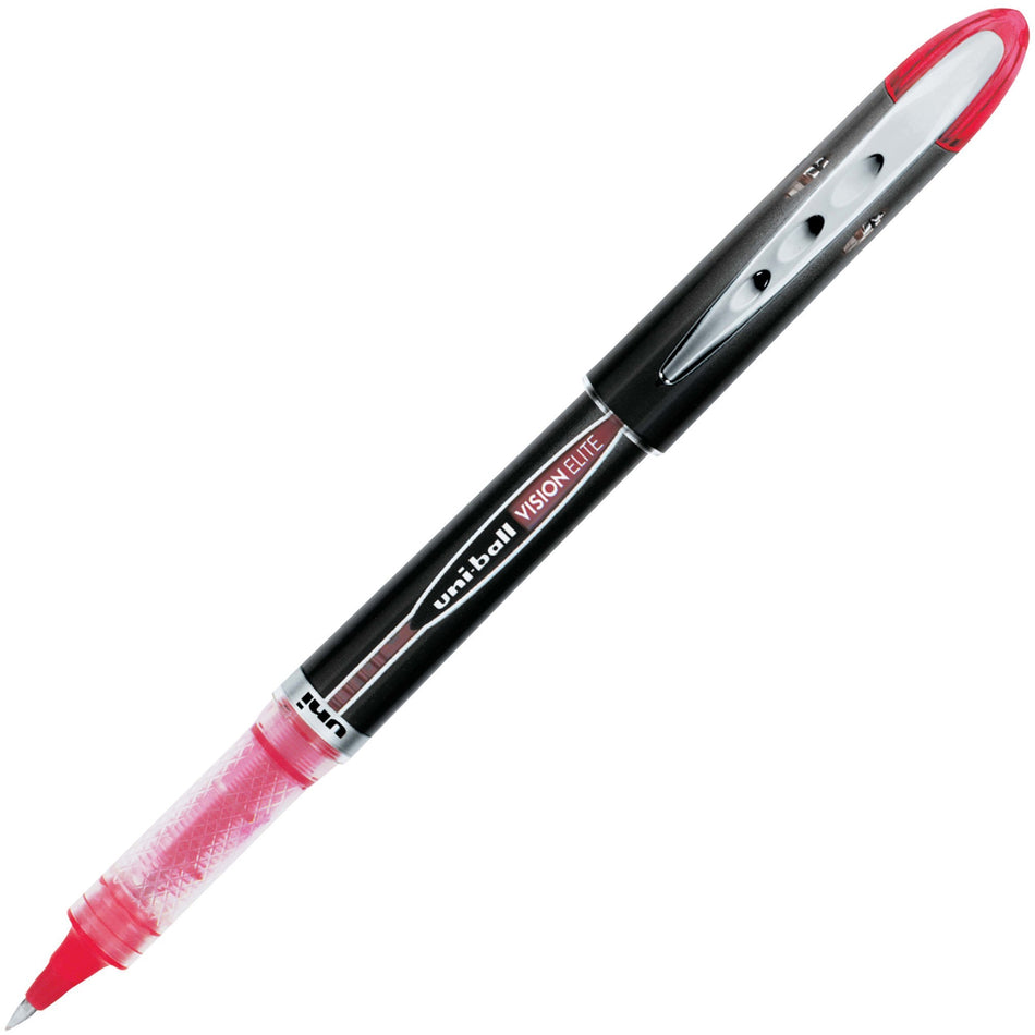 uniball&#8482; Vision Elite Rollerball Pen - 0.5 mm Micro Pen Point - Red Ink - Pigment-based - 1 Each