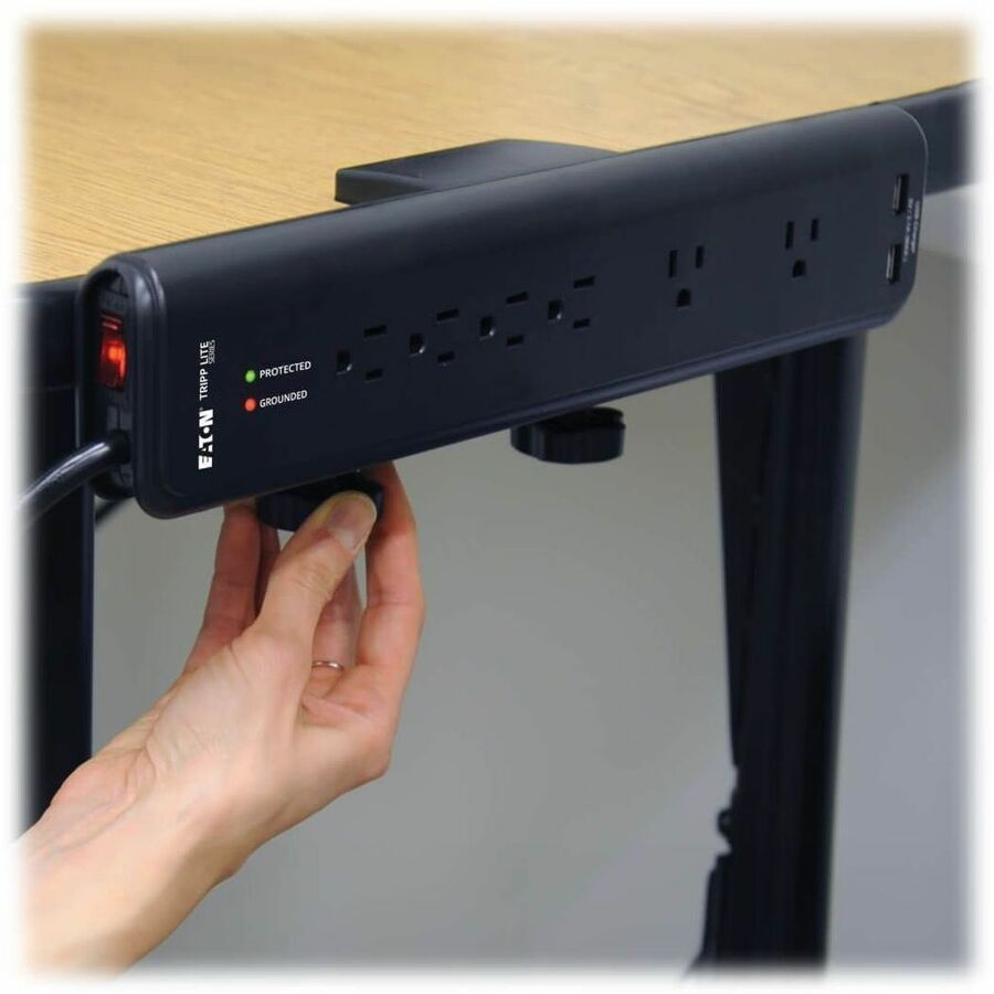 Tripp Lite series 6-outlet 2100J Surge Protector - 6 x NEMA 5-15R - 1875 VA - 2100 J - 120 V AC Input - 5 V DC Output - 35.5 kA - 6 ft