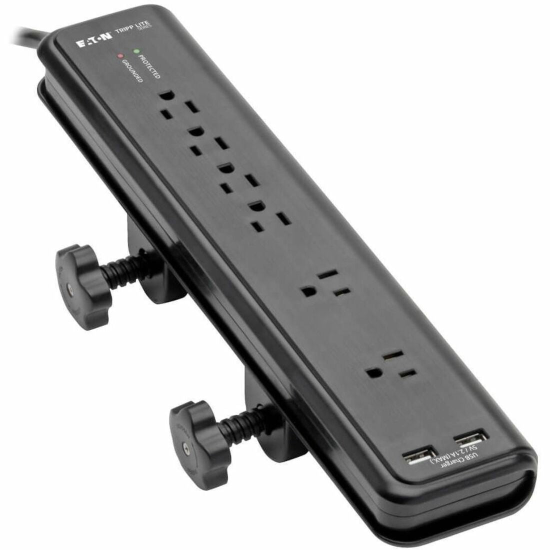 Tripp Lite series 6-outlet 2100J Surge Protector - 6 x NEMA 5-15R - 1875 VA - 2100 J - 120 V AC Input - 5 V DC Output - 35.5 kA - 6 ft