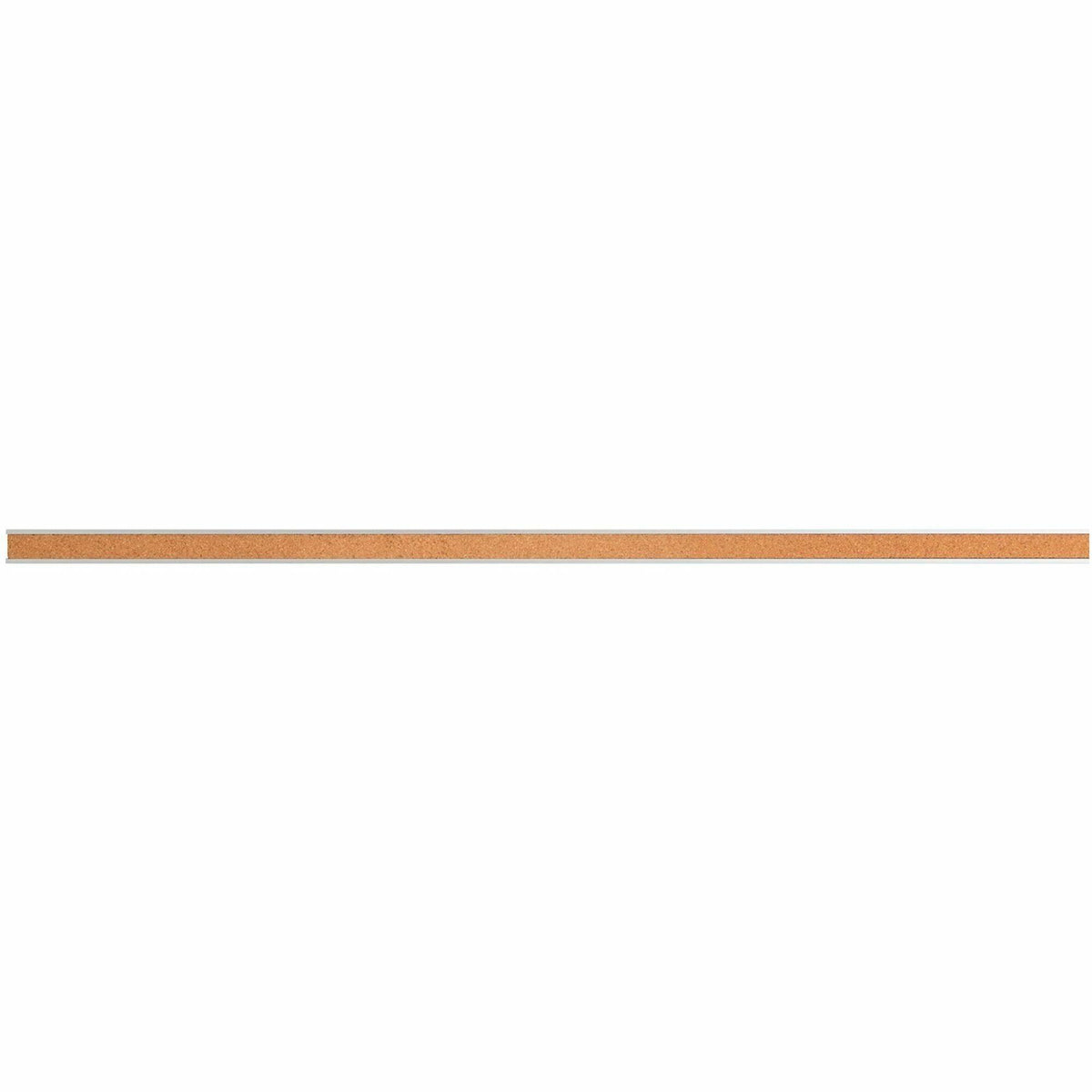 Lorell Cork Strip Bulletin Bar - 18" Board Width - Cork Surface - Self-healing, Fade Resistant, Self-sealing - Anodized Aluminum Frame - 1 Each