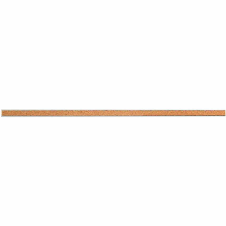 Lorell Cork Strip Bulletin Bar - 18" Board Width - Cork Surface - Self-healing, Fade Resistant, Self-sealing - Anodized Aluminum Frame - 1 Each