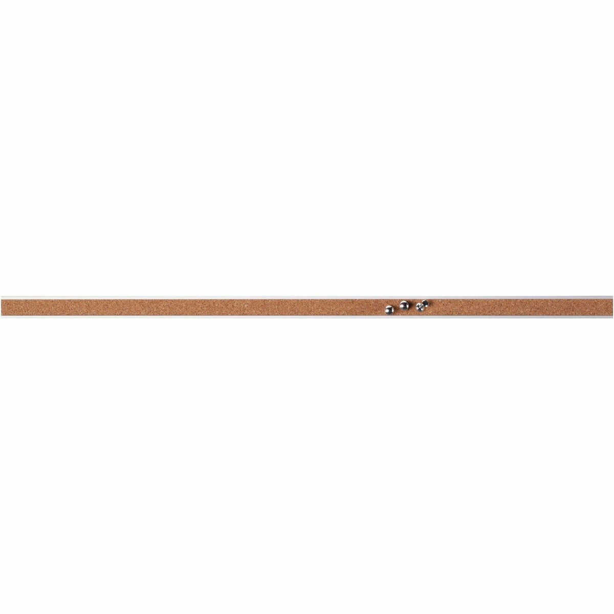 Lorell Cork Strip Bulletin Bar - 24" Board Width - Cork Surface - Self-healing, Fade Resistant, Self-sealing - Anodized Aluminum Frame - 1 Each