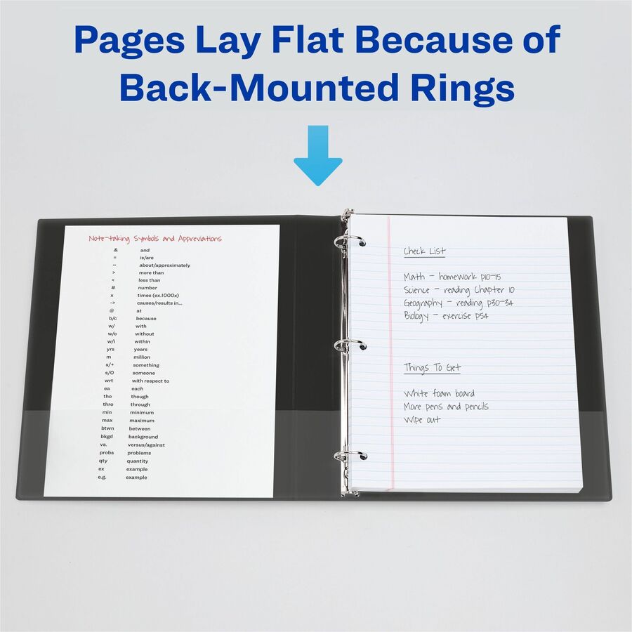Avery®Heavy-Duty View Binder - 2" Binder Capacity - Tabloid - 11" x 17" Sheet Size - 530 Sheet Capacity - 530 Ring(s) - Fastener(s): Slant Ring - Pocket(s): 2 - Polypropylene - Adhesive, Heavy Duty, Pocket, Recyclable, UV Resistant - 1 Each