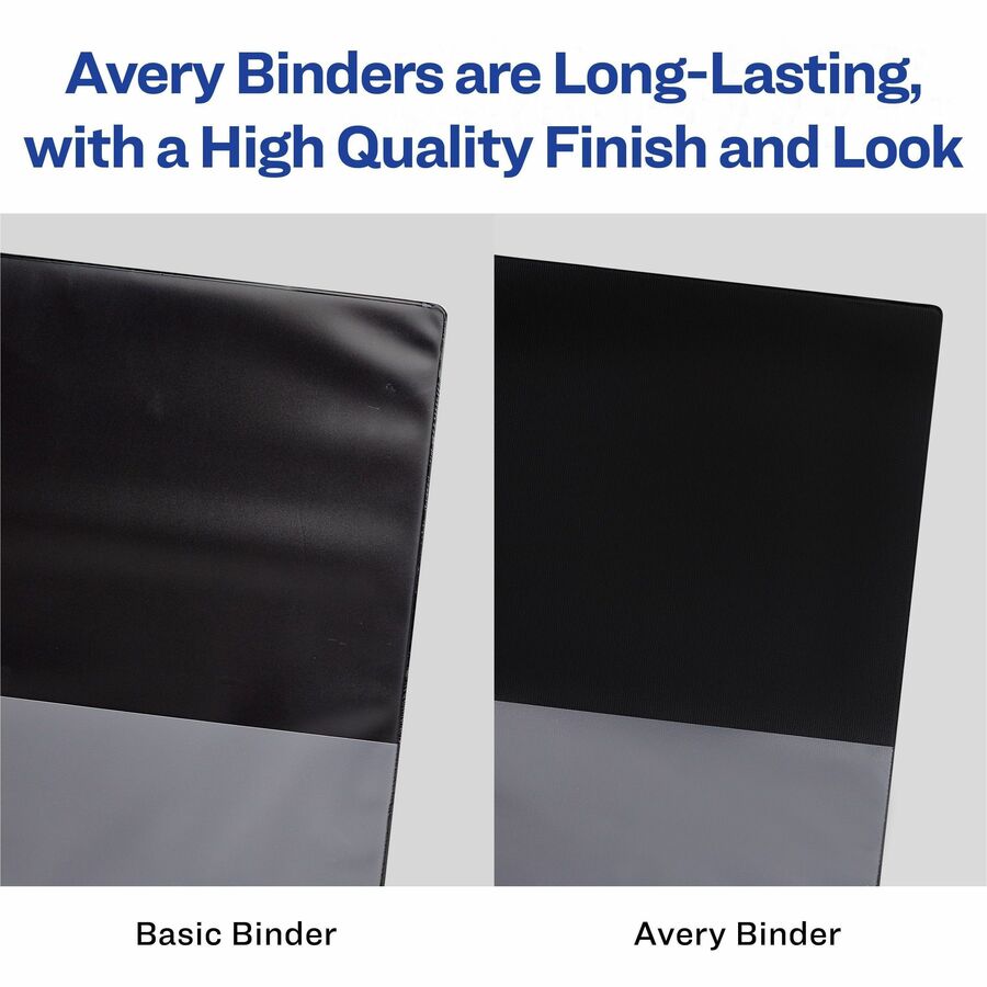 Avery®Heavy-Duty View Binder - 2" Binder Capacity - Tabloid - 11" x 17" Sheet Size - 530 Sheet Capacity - 530 Ring(s) - Fastener(s): Slant Ring - Pocket(s): 2 - Polypropylene - Adhesive, Heavy Duty, Pocket, Recyclable, UV Resistant - 1 Each