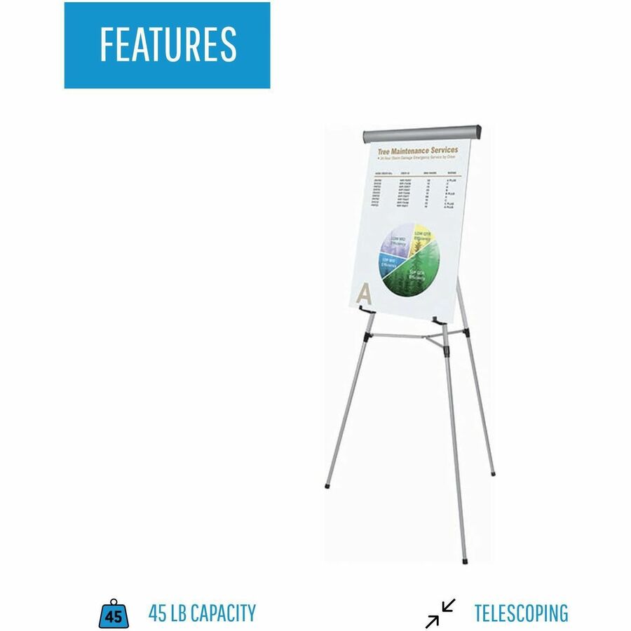 MasterVision 3-leg Display Easel - Left