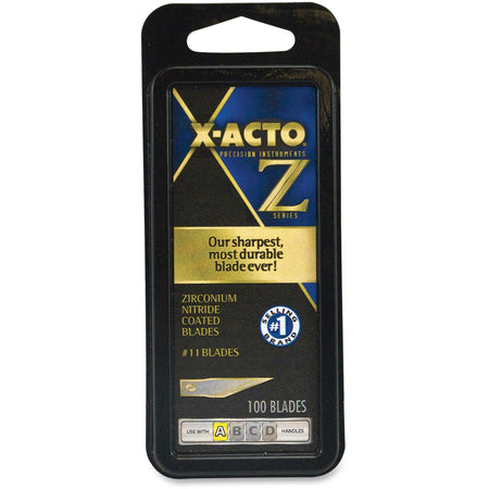 X-Acto Z-Series Knife No.11 Fine Point Blades - #11 - Self-sharpening - Gold - 100 / Box