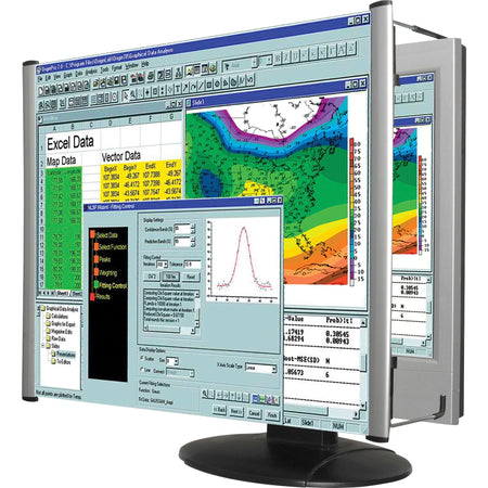 Kantek MaxView Monitor Magnifier - Magnifying Area 15.25" Width - Overall Size 1.8" Height x 15.3" Width - Acrylic Lens