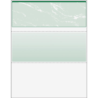 DocuGard Security Business Checks - Letter - 8 1/2" x 11" - 24 lb Basis Weight - Erasure Protection, Watermarked - Marble Green - 500 / Ream