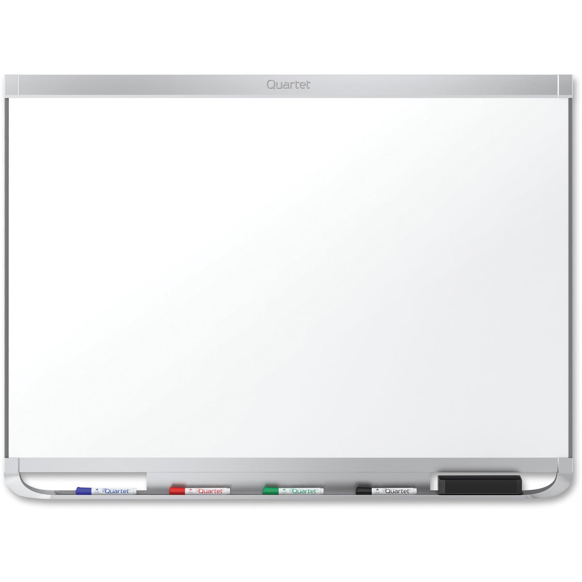 Quartet Prestige 2 Dry-Erase Board - 96" (8 ft) Width x 48" (4 ft) Height - White Porcelain Surface - Silver Aluminum Frame - Horizontal - Magnetic - 1 Each - TAA Compliant