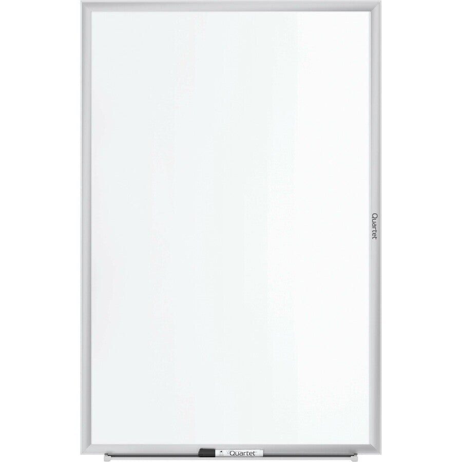 Quartet Classic Magnetic Whiteboard - 36" (3 ft) Width x 24" (2 ft) Height - White Painted Steel Surface - Silver Aluminum Frame - Horizontal/Vertical - Magnetic - 1 Each