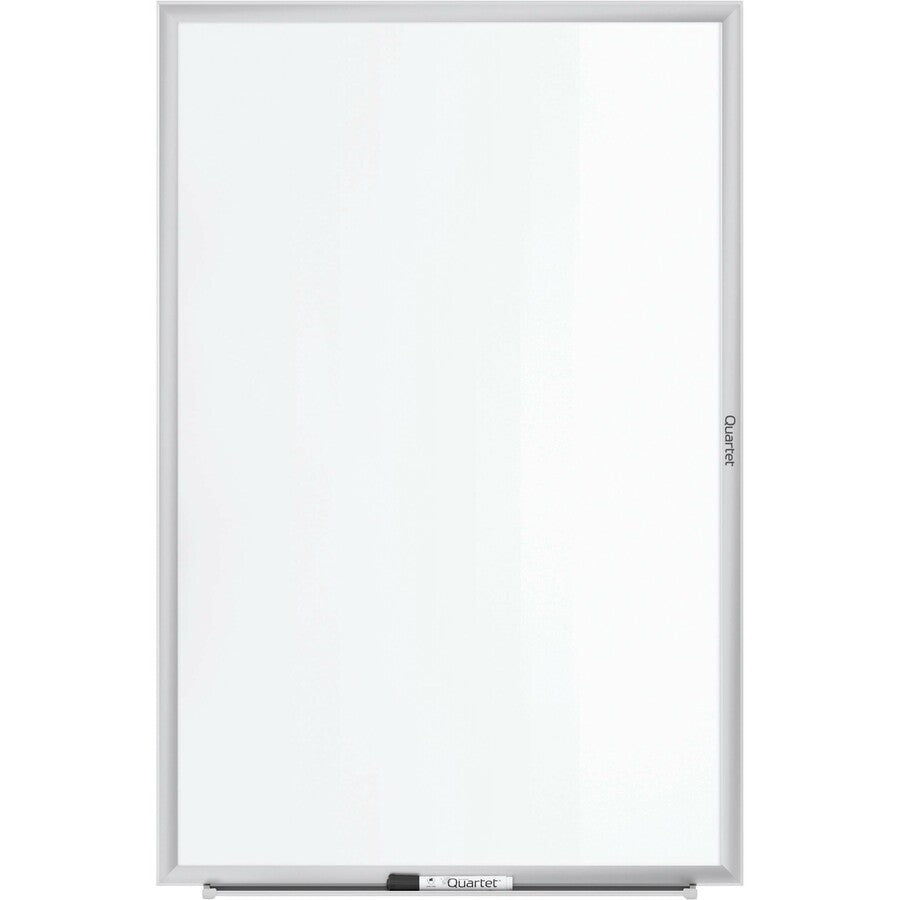 Quartet Classic Magnetic Whiteboard - 48"x 36" - 48" (4 ft) Width x 36" (3 ft) Height - White Painted Steel Surface - Silver Aluminum Frame - Horizontal/Vertical - Magnetic - 1 Each