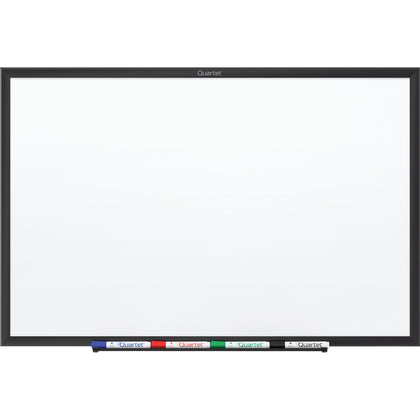 Quartet Classic Magnetic Whiteboard - 48x36’’ Steel Surface - Black Frame - Dry Erase Boards