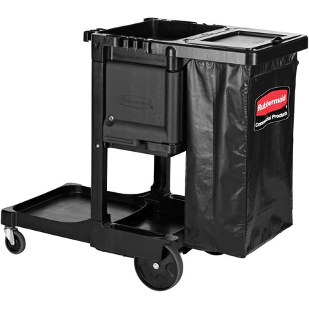 Rubbermaid Commercial Executive Janitor Cleaning Cart - Right