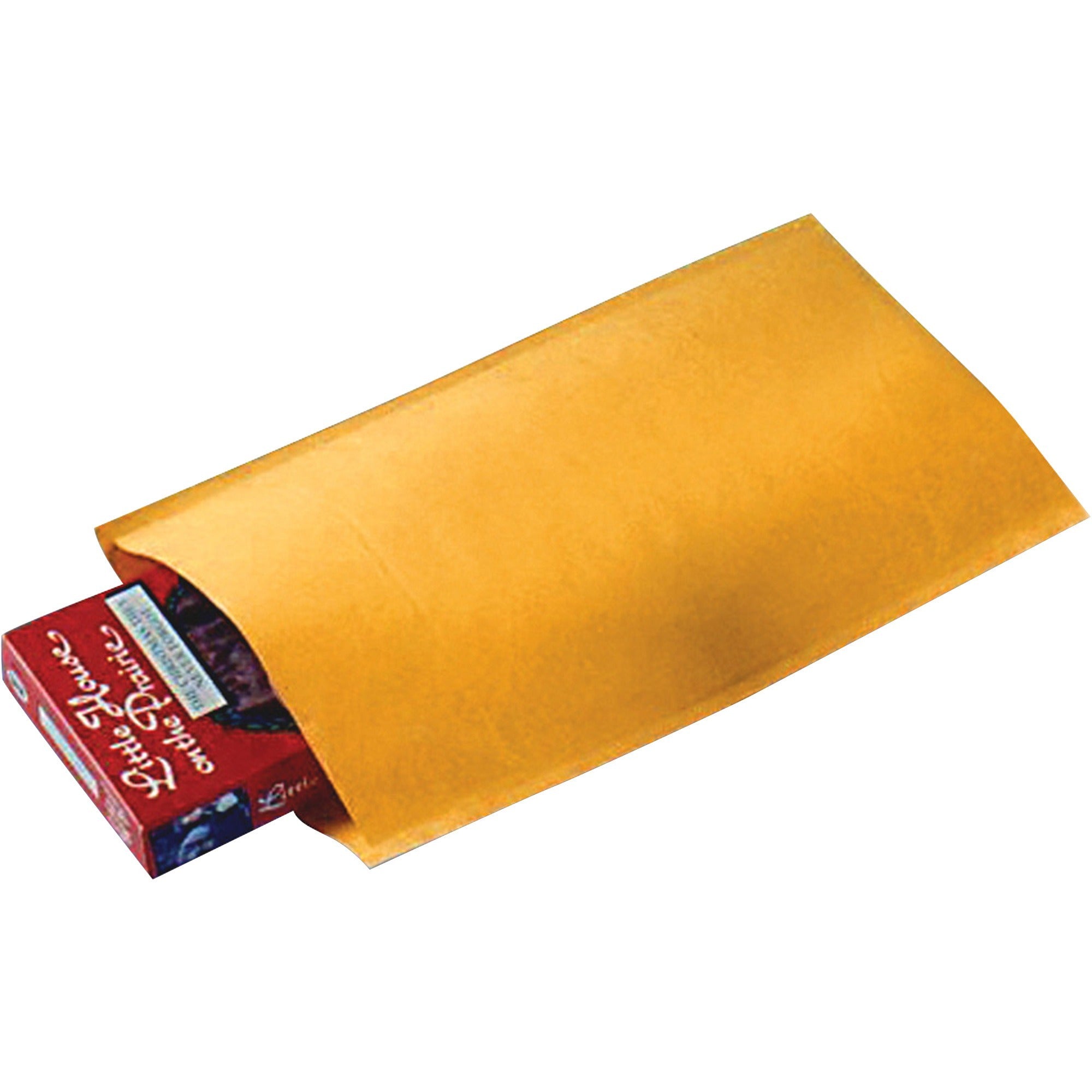 Sealed Air Jiffylite Bulk-packed Cushioned Mailers - Padded - #000 - 4" Width x 8" Length - Self-sealing - Gold - Satin, Kraft - 250 / Carton