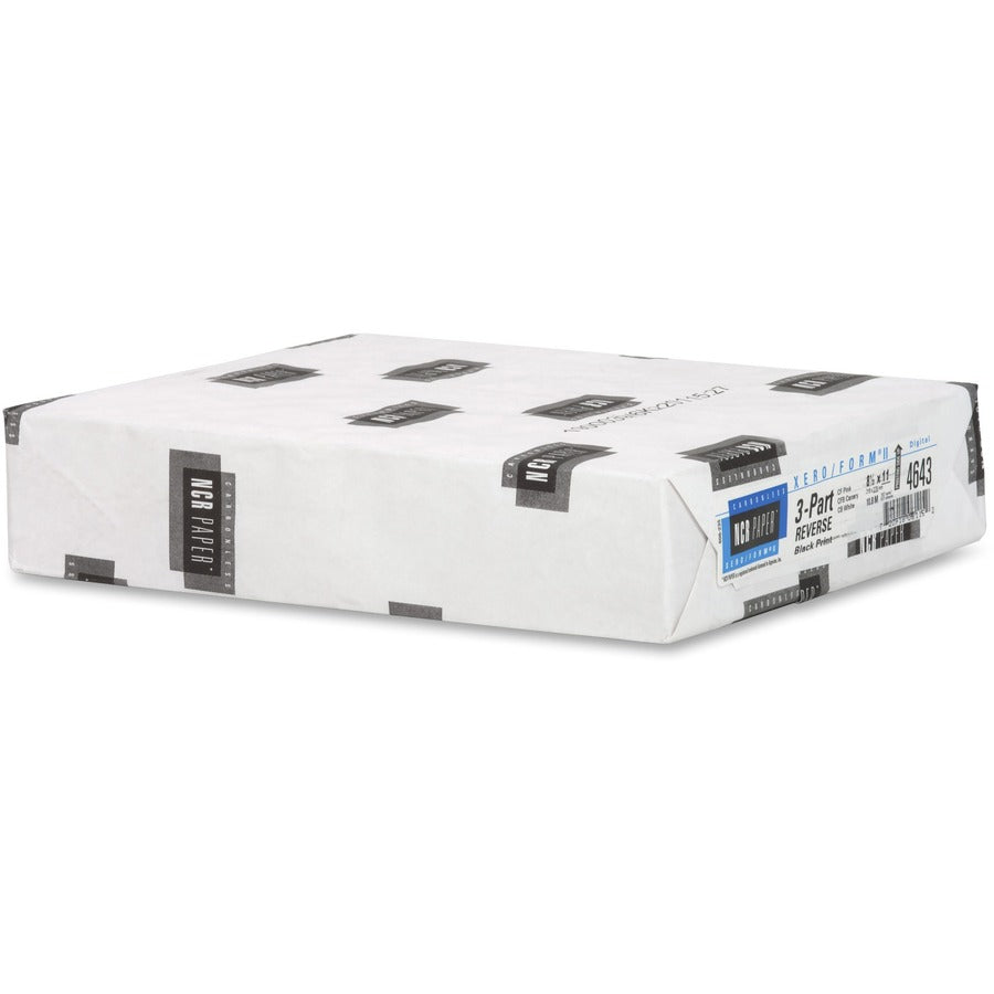 NCR Paper Xero/Form II Carbonless Paper Sheets - Assorted - Letter - 8 1/2" x 11" - Smooth - Precollated - Pink, Canary, Bright White - 3/Set - 167 / Pack