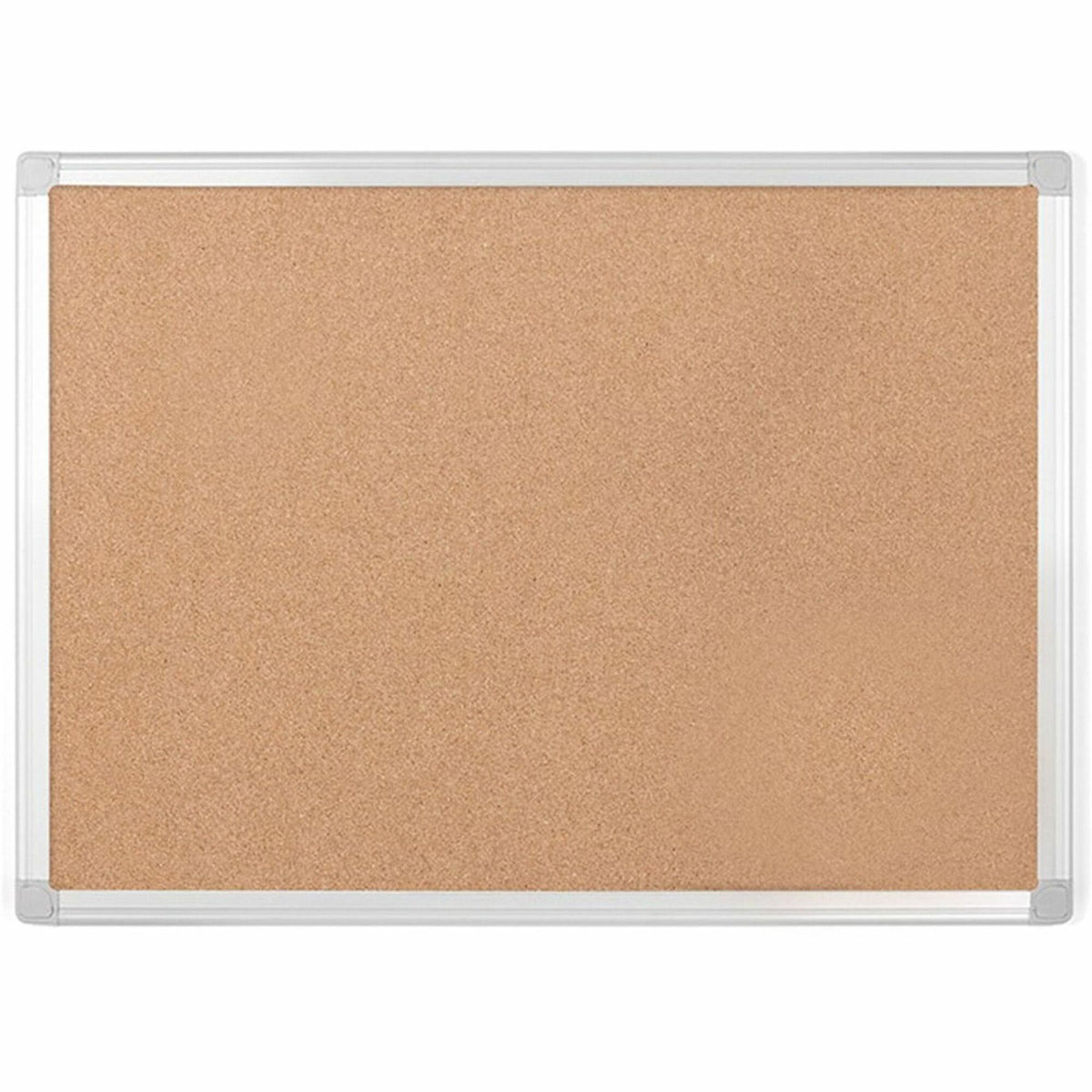 MasterVision Earth Series Recycled Cork Board - Eco-Friendly 17.72’’ x 23.62’’ - Silver Aluminum Frame - Bulletin Boards