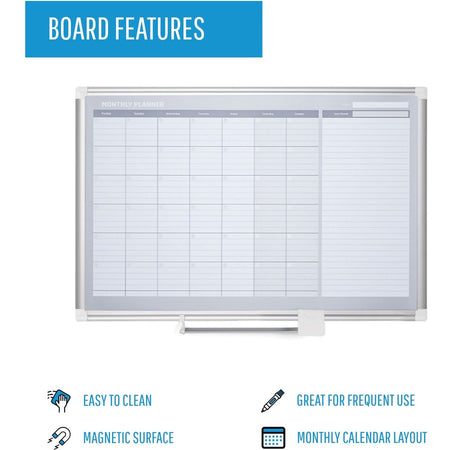 MasterVision 2' Magnetic Gold Monthly Planner - Alternate-Image2